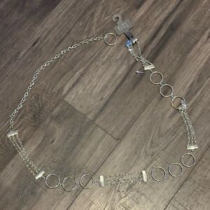 Elegant Silver Chain Belt